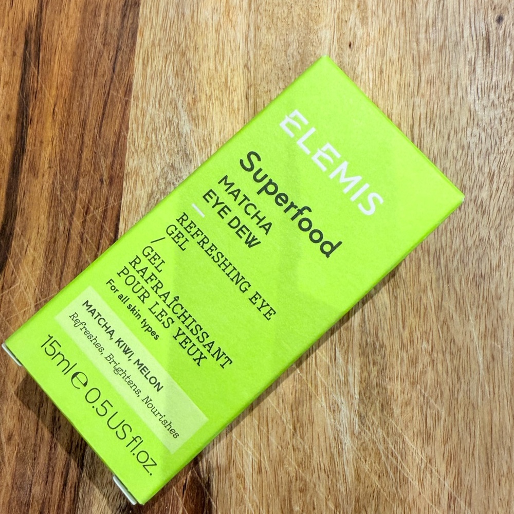 ELEMIS Superfood Matcha Eye Dew - Bright Lime Green Packaging